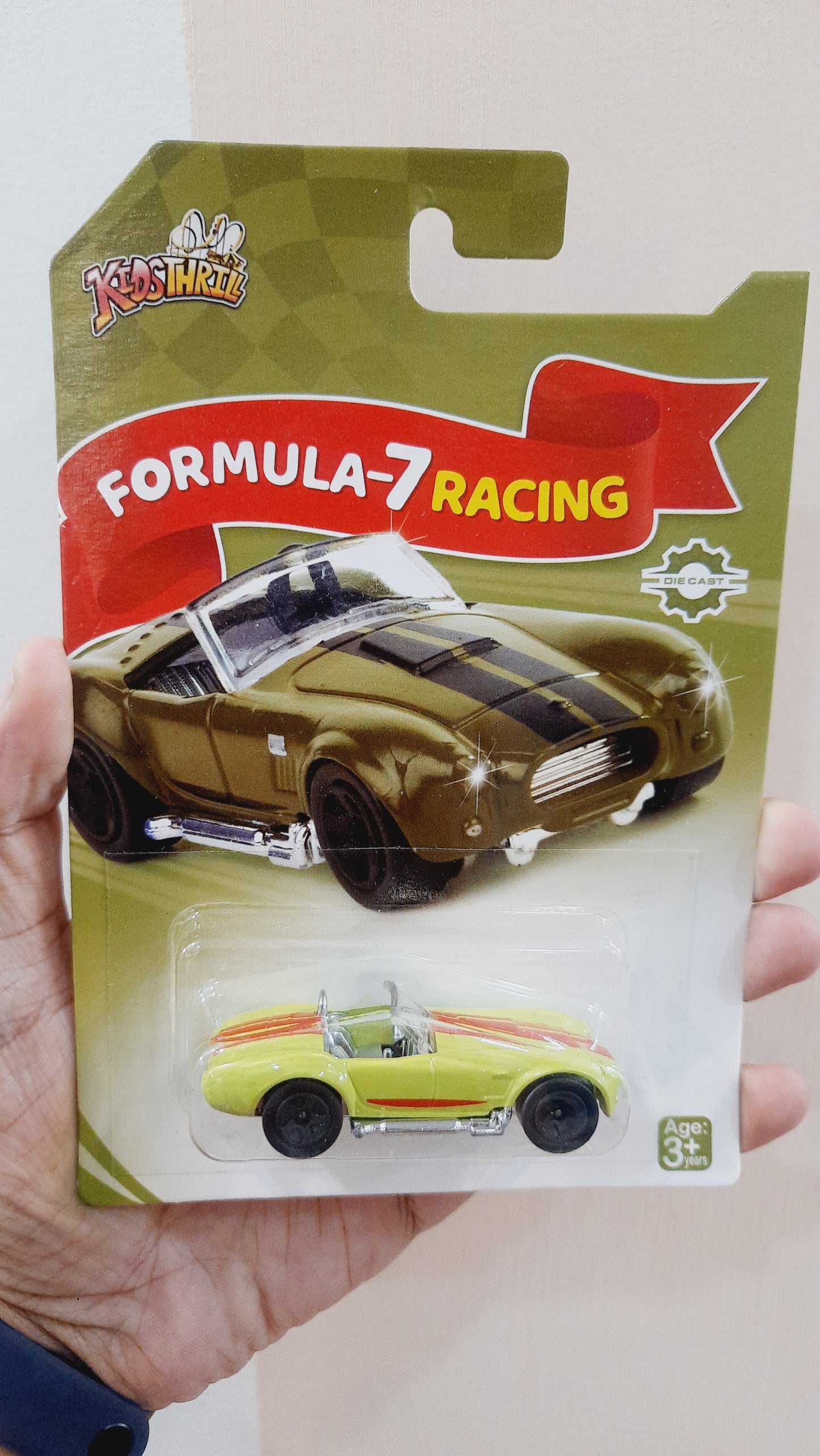 Kidsthrill Formula 7 Racing Shelby Cobra Die cast Scale Model