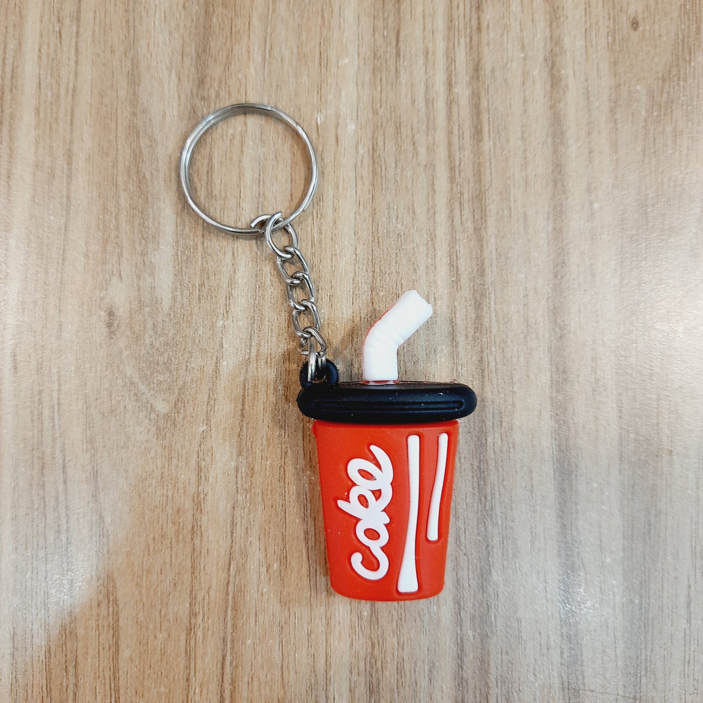Fast Food Metal Keychain