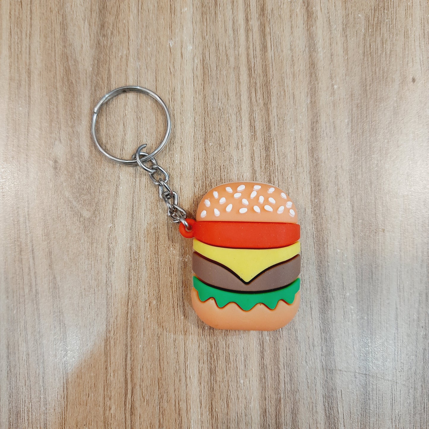 Fast Food Metal Keychain