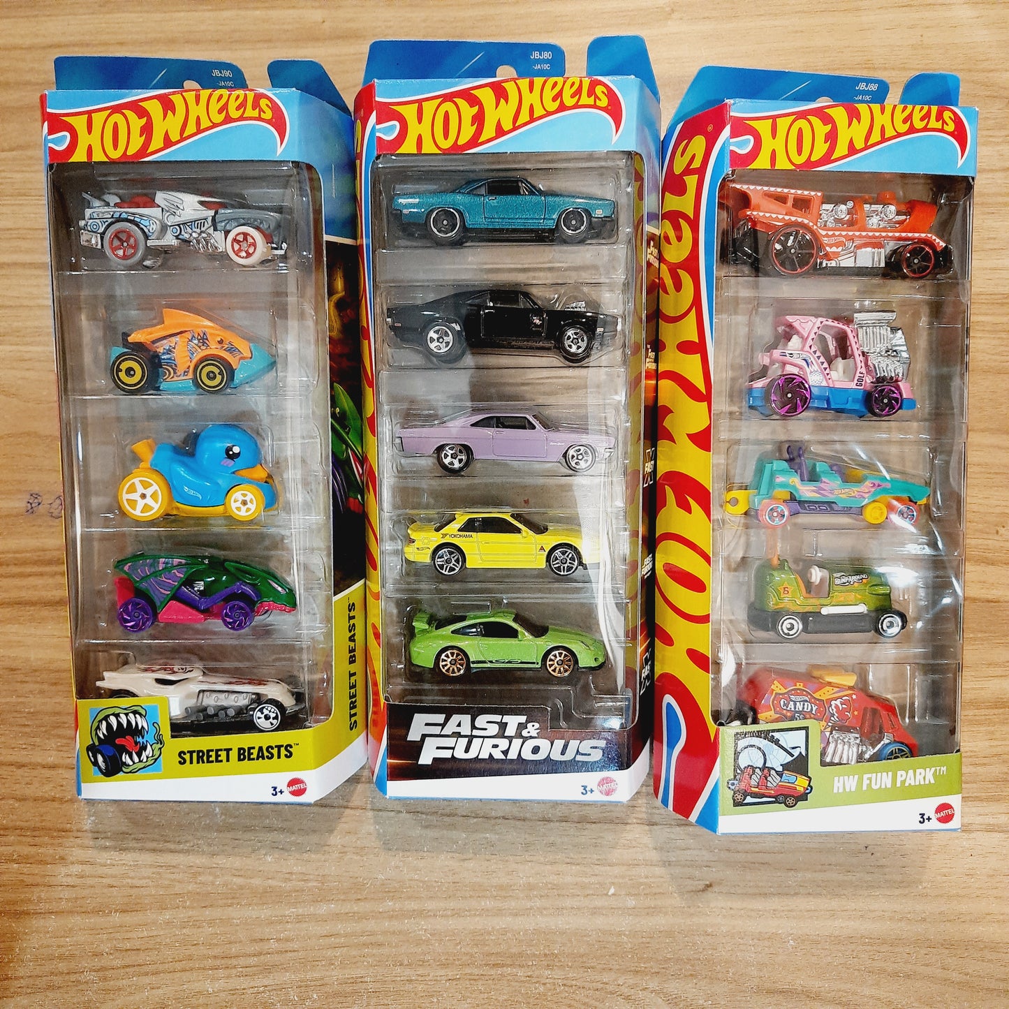 Hot Wheels Fast & Furious, Fun Park, Street Beasts (pack of 5)