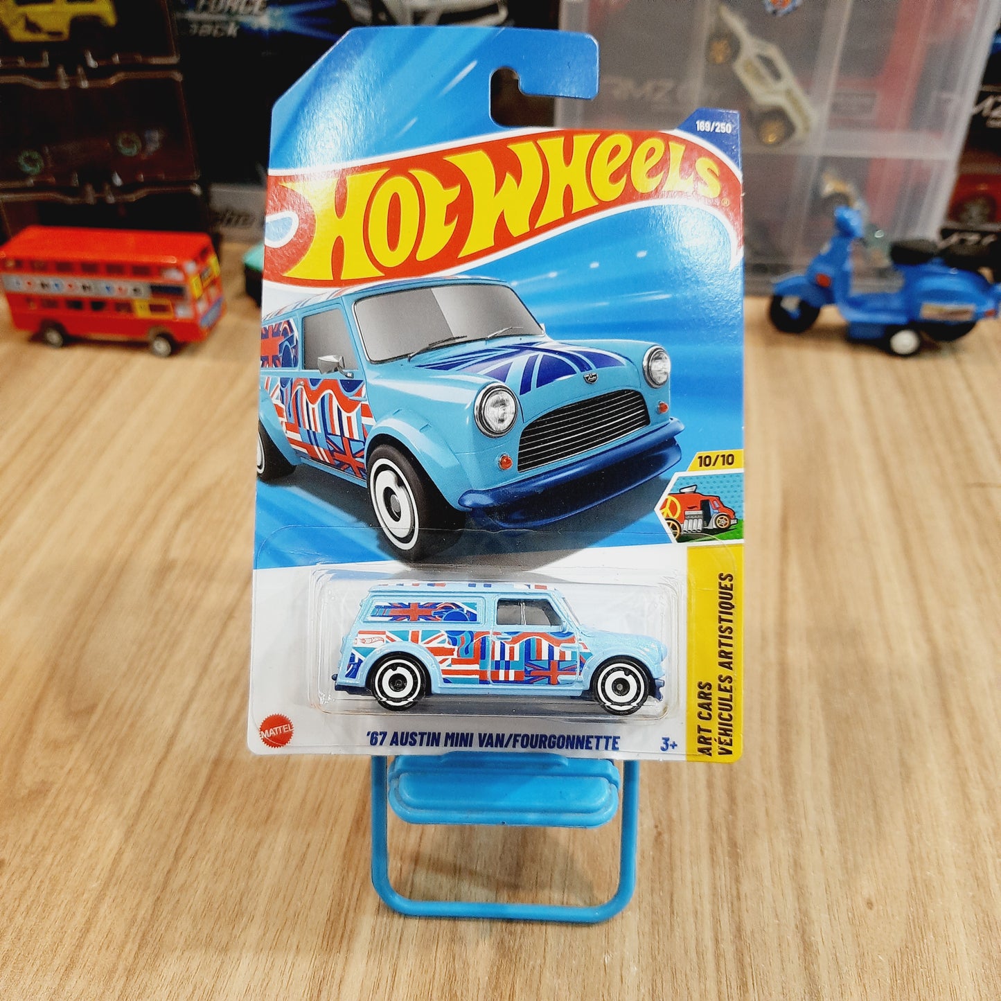Hot Wheels 67 Austin Mini Van / Fourgonnette (Blue)