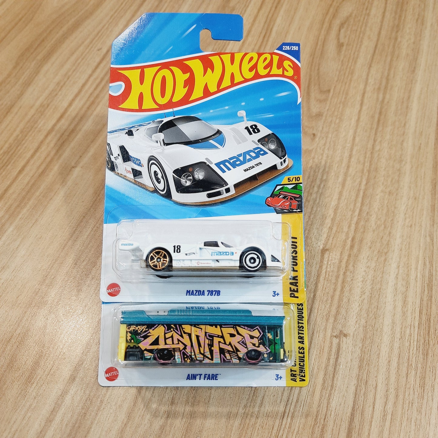 Hot Wheels Mazda 787B & Ain't Fare (combo pack of 2)