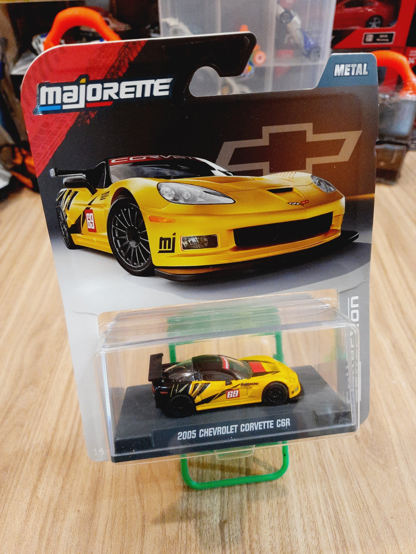 (BENT CARD) Majorette Collection Series - 2005 Chevrolet Corvette C6R - BK140725