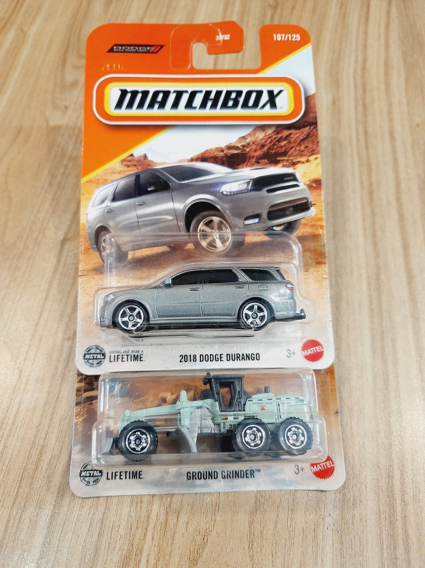 Matchbox 2018 Dodge Durango & Ground Grinder (Combo pack of 2)- 30782
