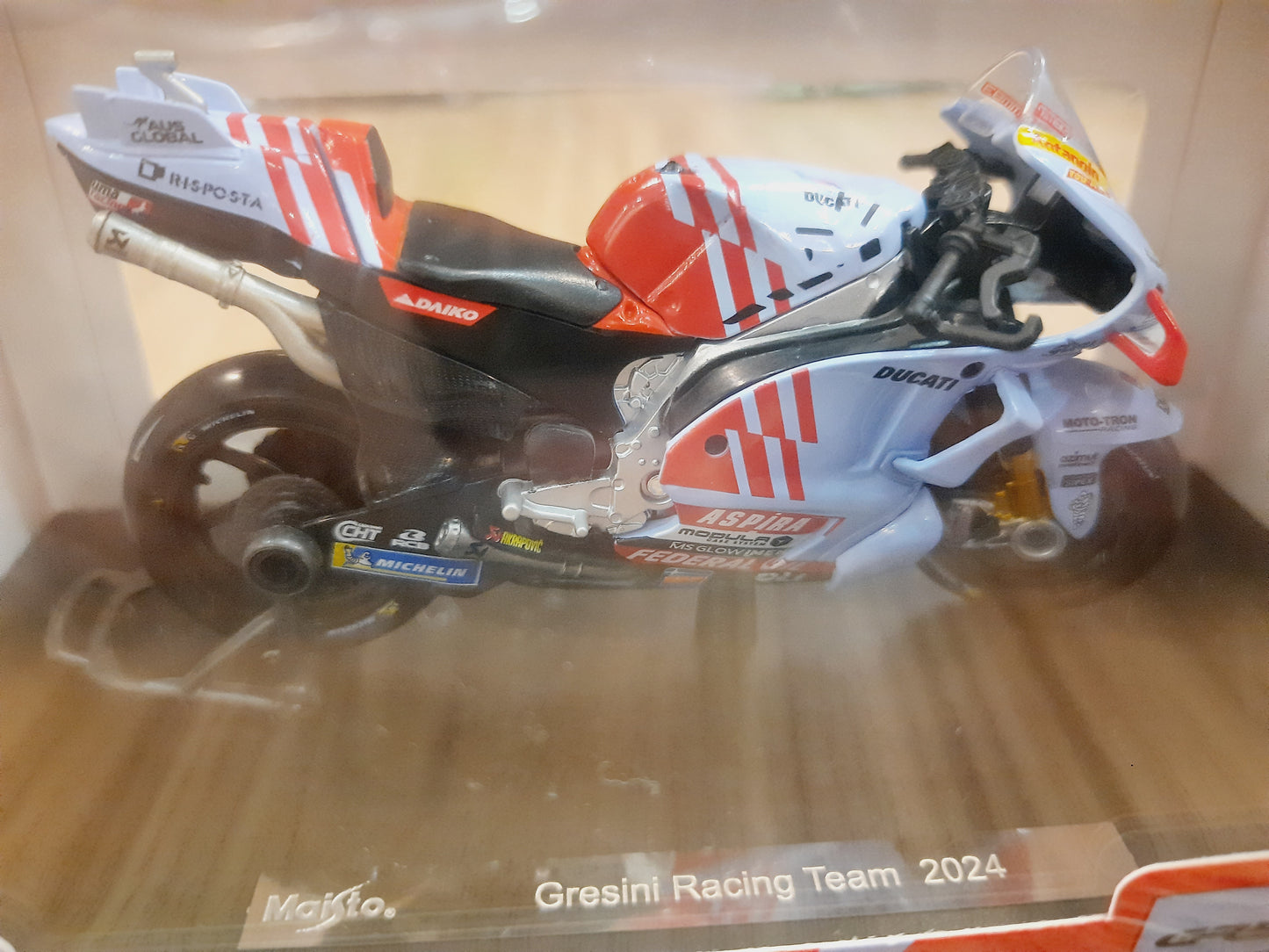 Maisto Gresini Racing Team 2024 1:18 Diecast Scale Model