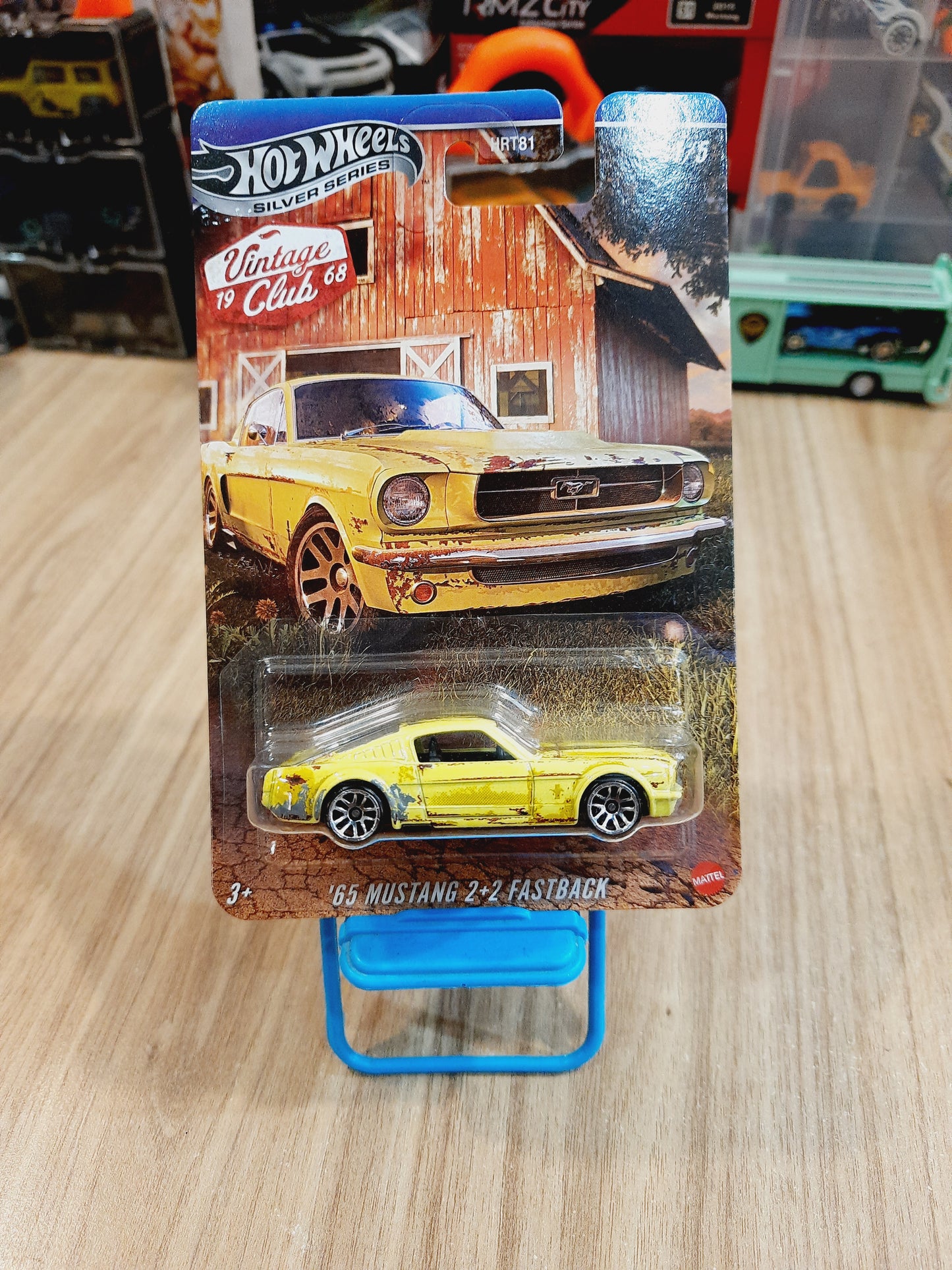 Hot Wheels Silver Series Vintage Club 1968 - 65 Mustang 2+2 Fastback - HRT81