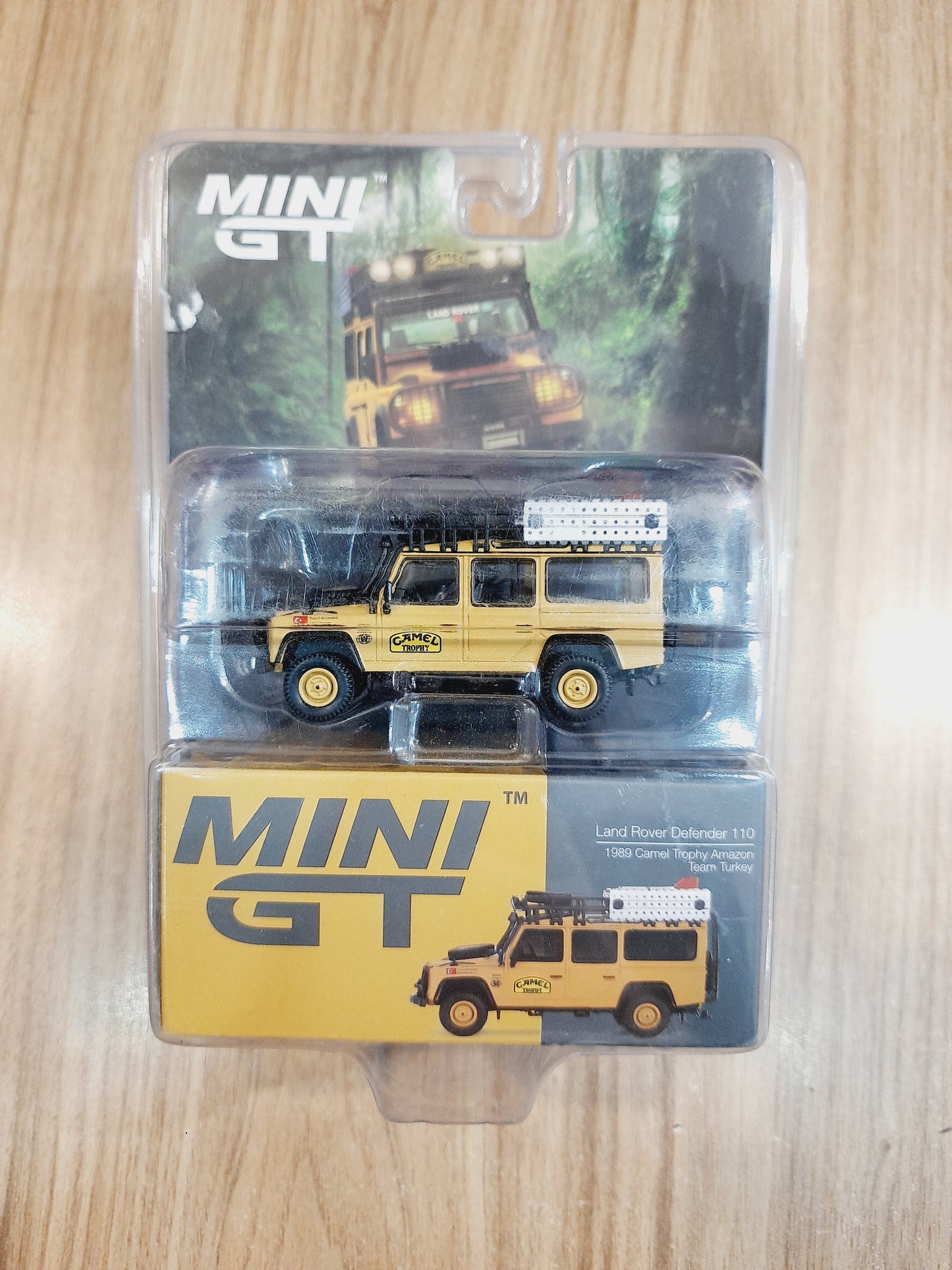 Land Rover Defender 110 | 1989 Camel Trophy Amazon Team Turkey Mini GT Diecast Scale Model