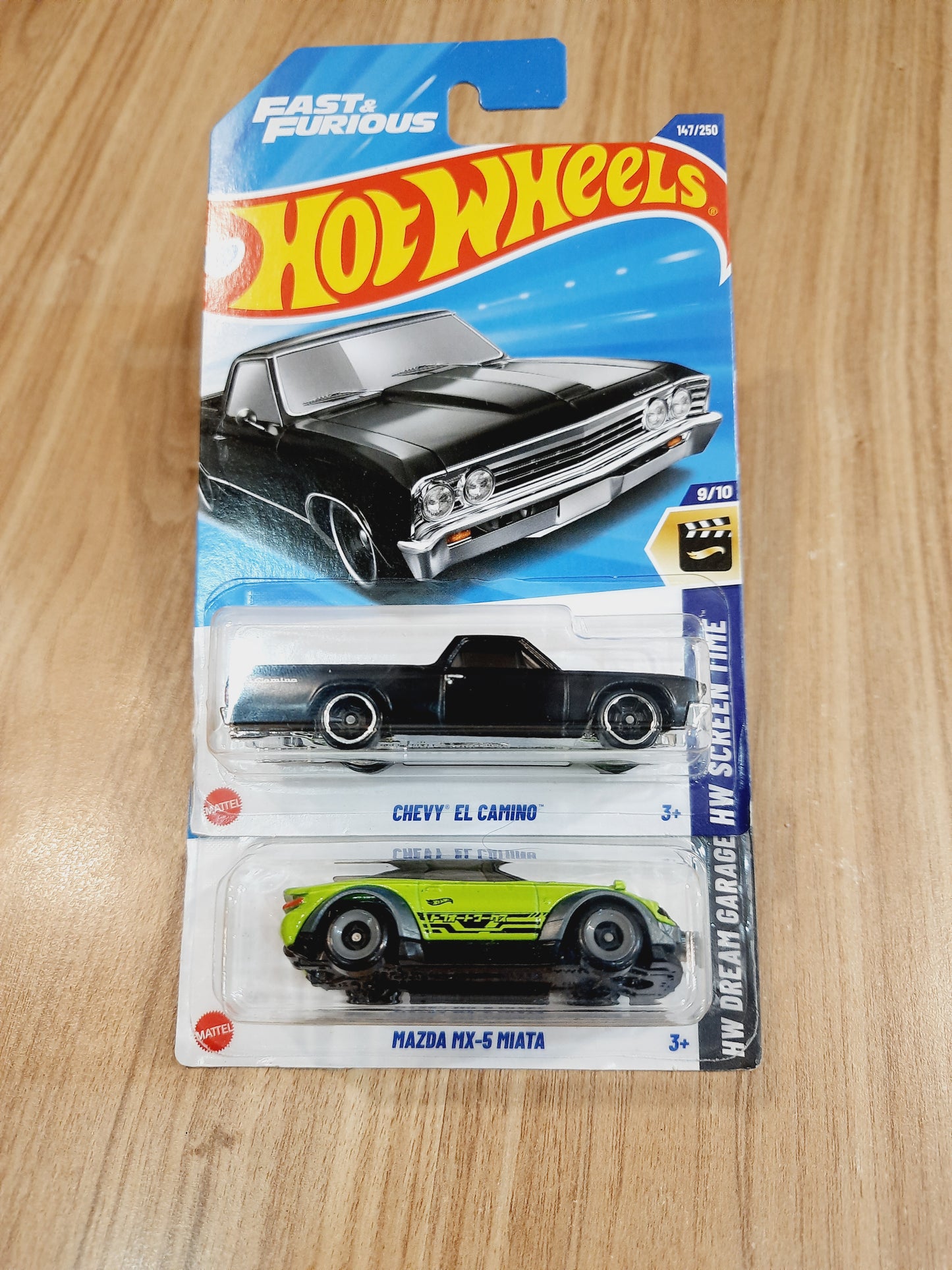 (Imported) Hot Wheels Chevy EL Camino & Mazda MX-5 Miata (combo pack of 2)
