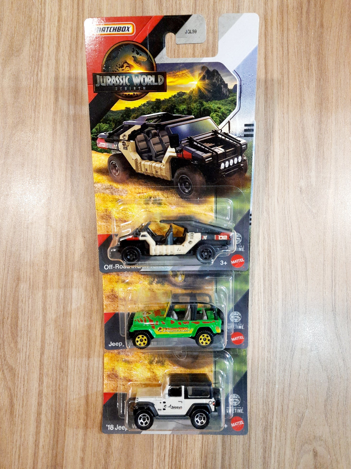 Matchbox Off Road InGen Vehicle, Jeep Wrangler(#18) & 18 Jeep Wrangler (combo pack of 3)