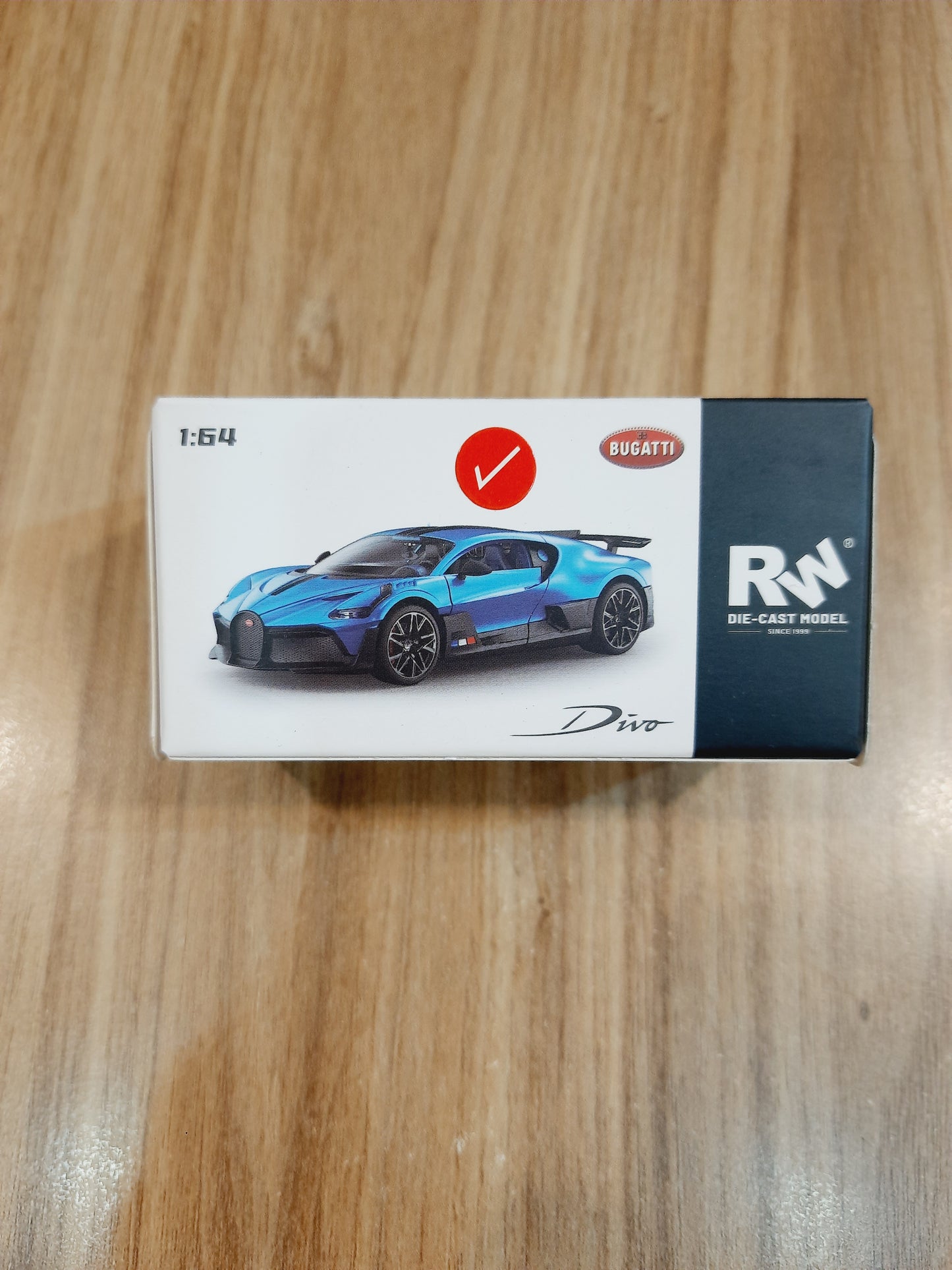 RW Bugatti Divo 1:64 Diecast Scale Model Car