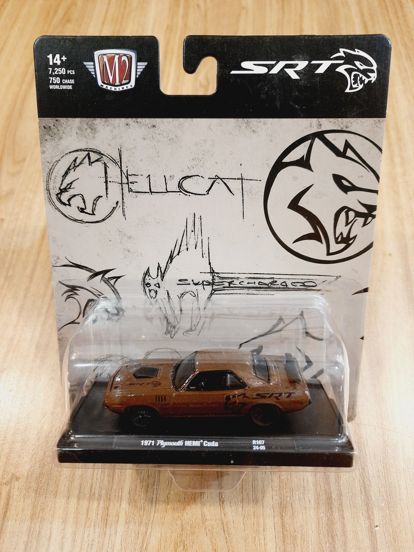 1971 Plymouth Hemi Cuda M2 Machines 1:64 Diecast Scale Model Car