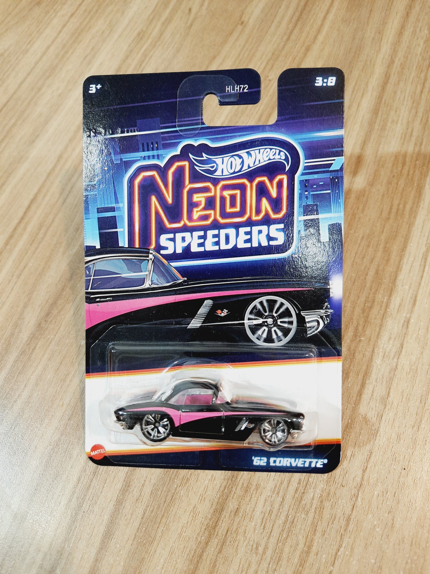 Hot Wheels Neon Speeders 62 Corvette HLH72