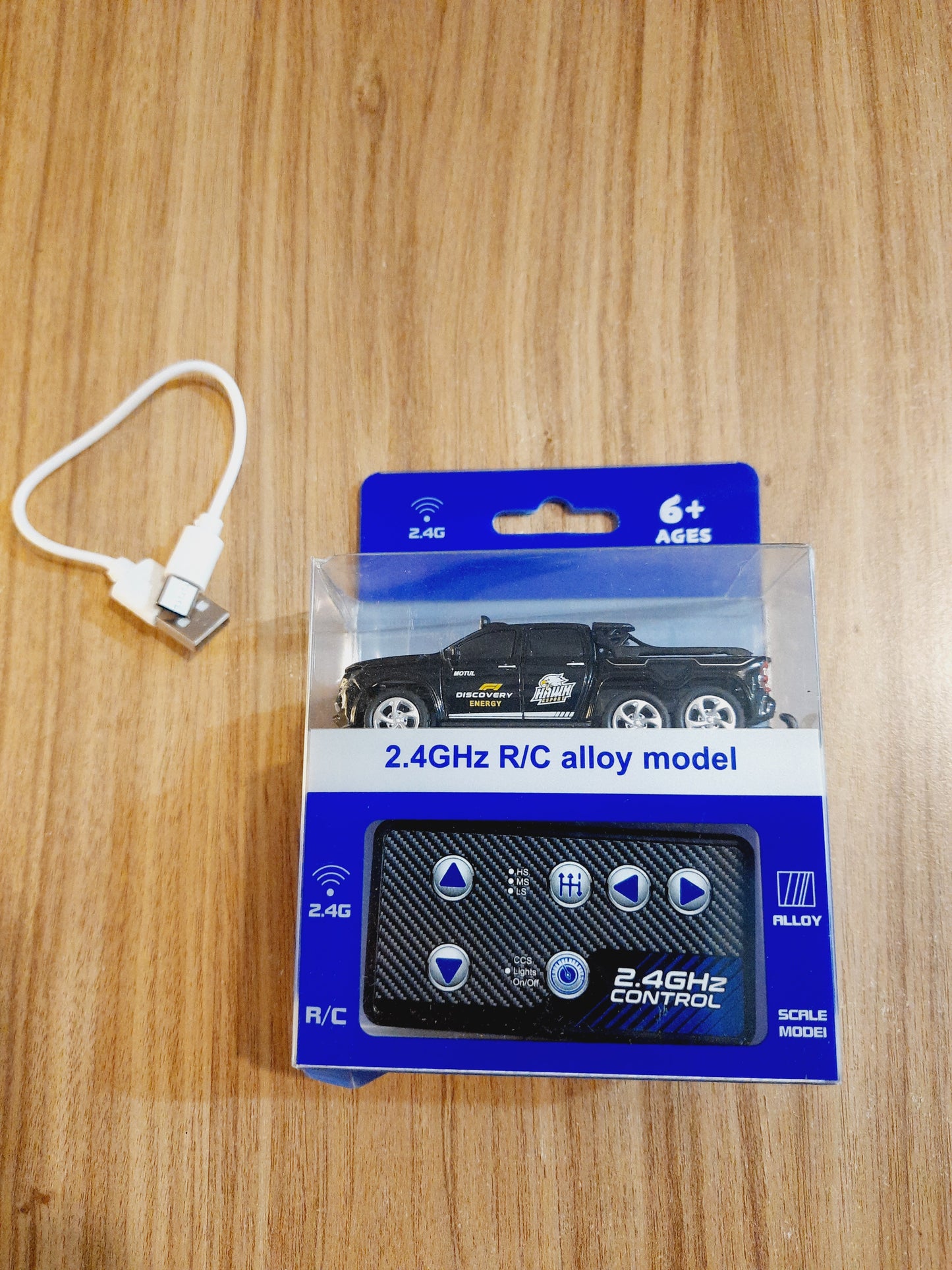 1:64 Mini Metal Remote Control Car – Rechargeable RC Toy Car with LED Lights | Diecast Scale Model for Kids & Collectors