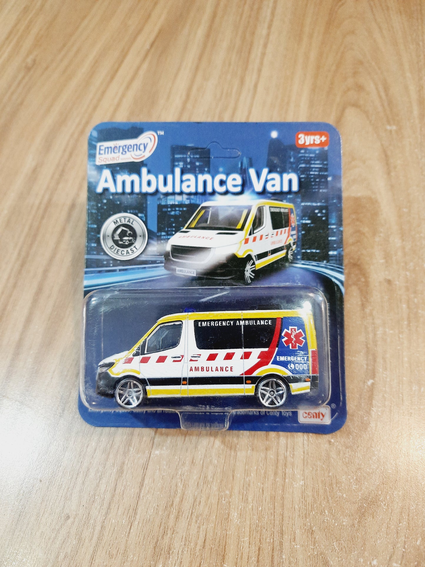 Centy Ambulance Van Emergency Squad Diecast Scale Model