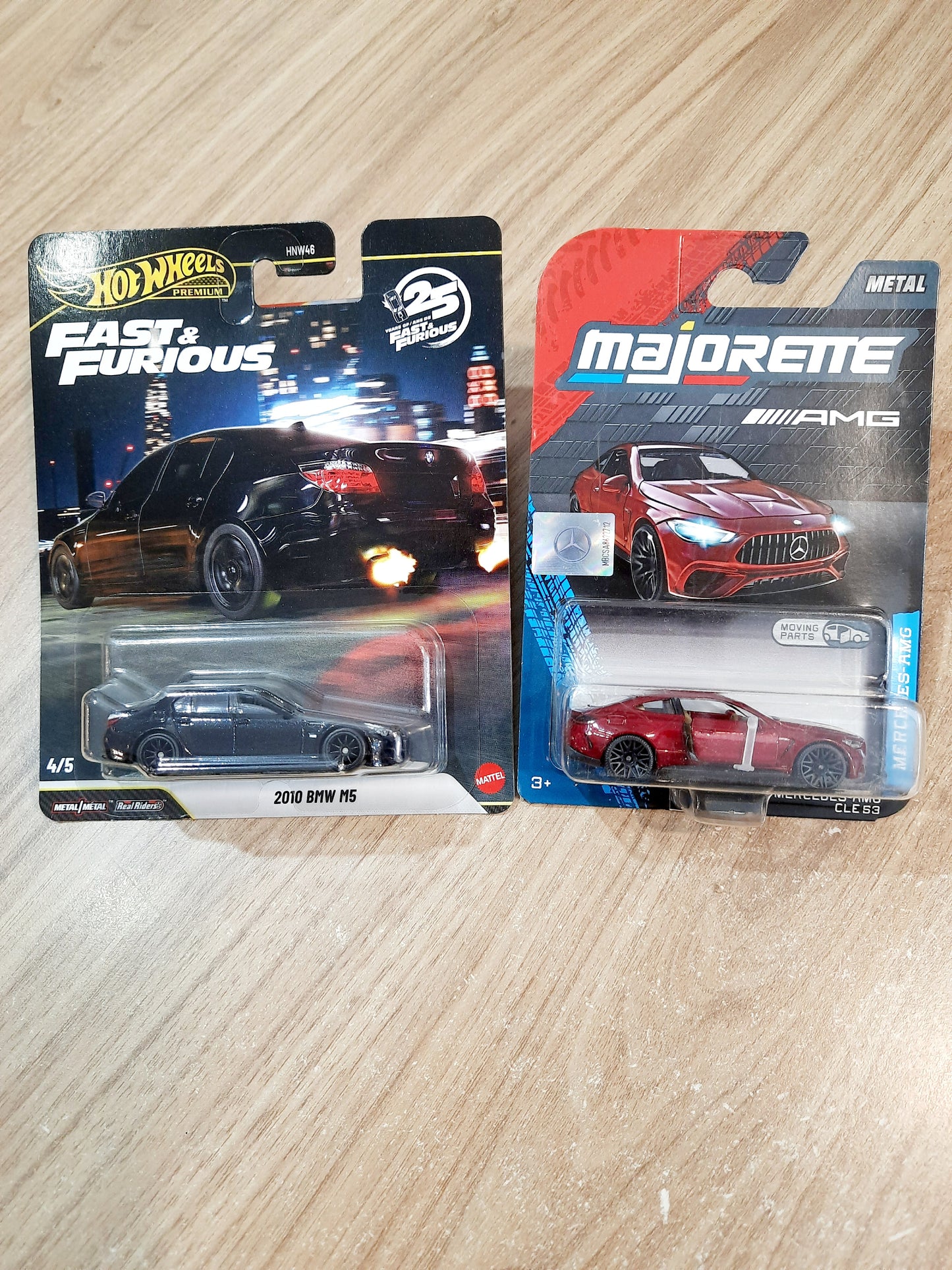 Hot Wheels Premium 2010 BMW M5 & Majorette Mercedes Amg CLE 53