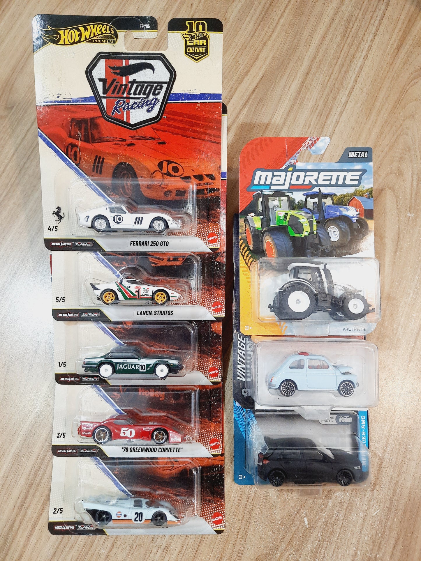 Hot Wheels Vintage Racing Premium & Majorette Combo Pack