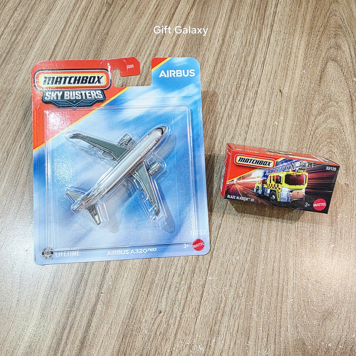 Matchbox Sky Busters Airbus A320 & Blaze Blaster lll Diecast Scale Model