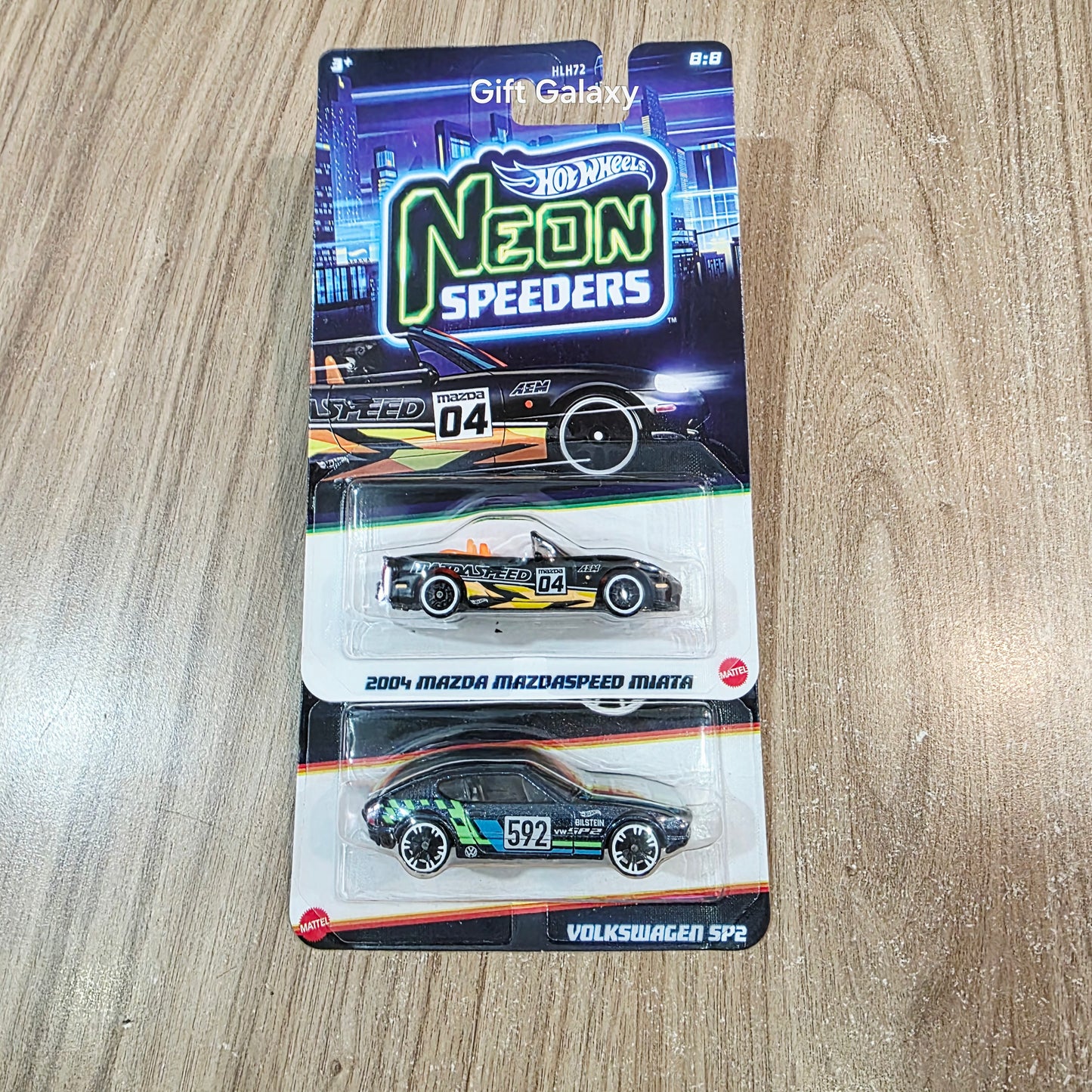 Hot Wheels Neon Speeders 2004 Mazda Mazdaspeed Miata & Volkswagen SP2