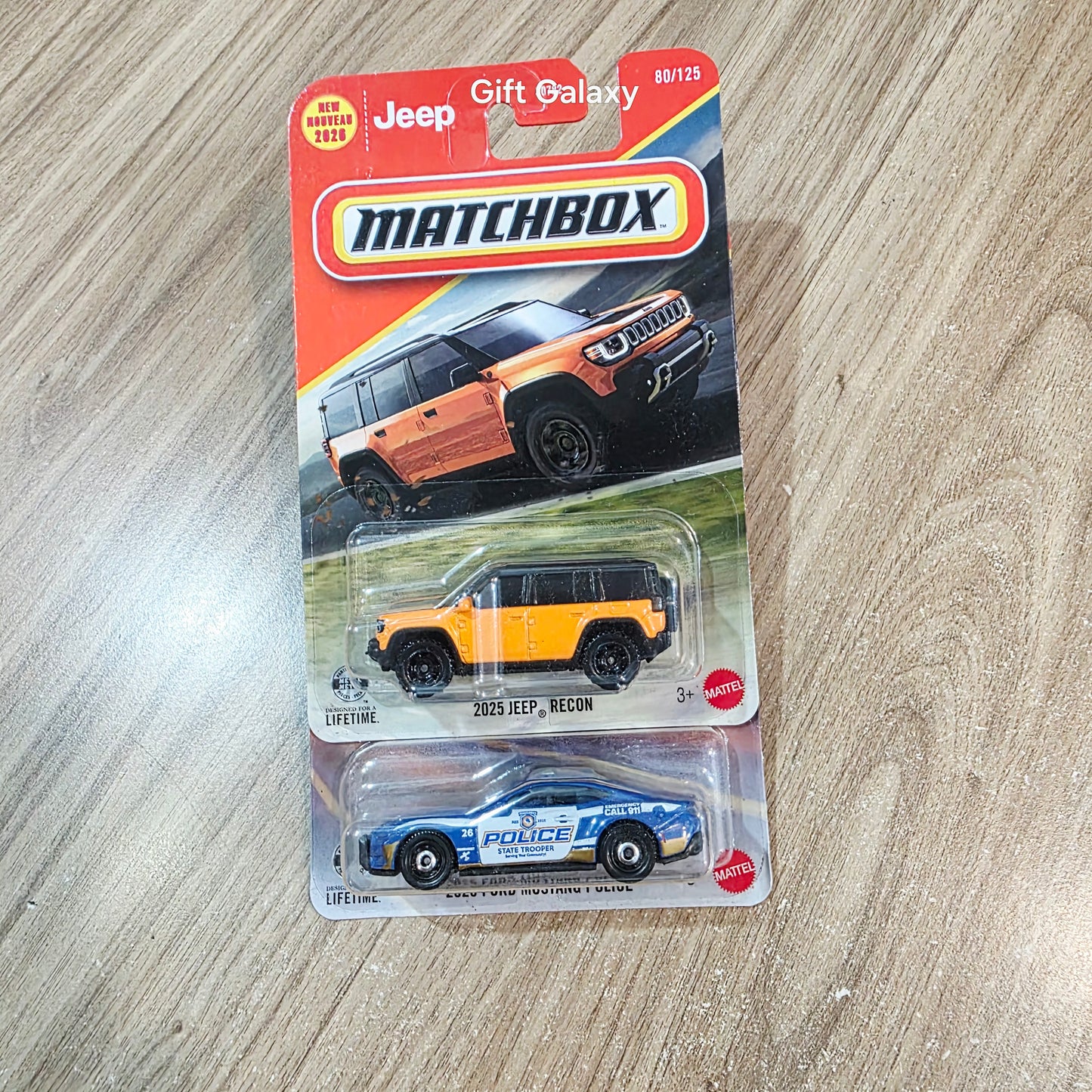 Matchbox 2025 Jeep Recon & 2025 Ford Mustang Police