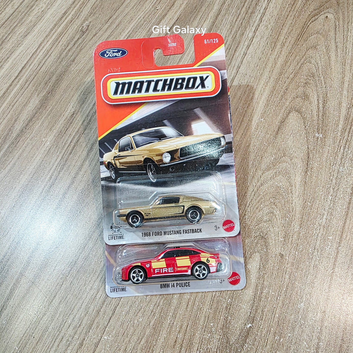Matchbox 1968 Ford Mustang Fastback & Bmw i4 Police