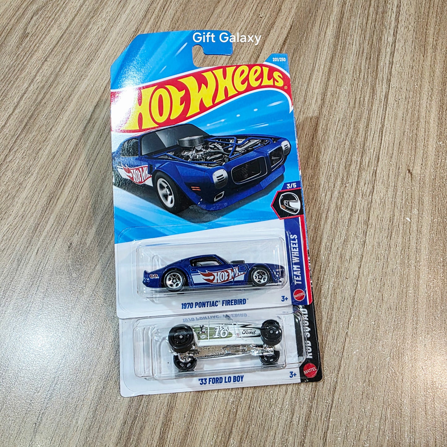 Hot Wheels 1970 Pontiac Firebird & 33 Ford LO Boy