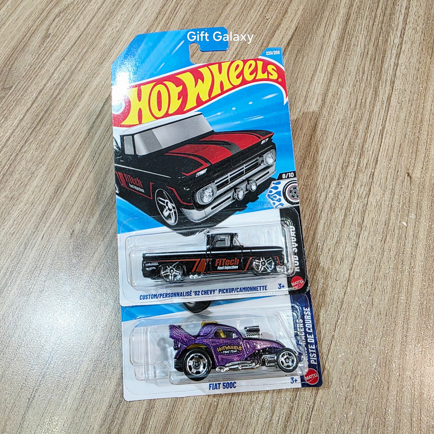 Hot Wheels Custom 82 Chevy Pickup & Fiat 500C