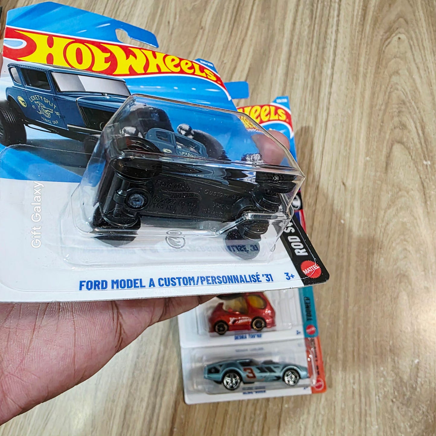Hot Wheels Treasure Hunt Ford Model A Custom, Salt Streaker, Deora Toond & Slide Burn