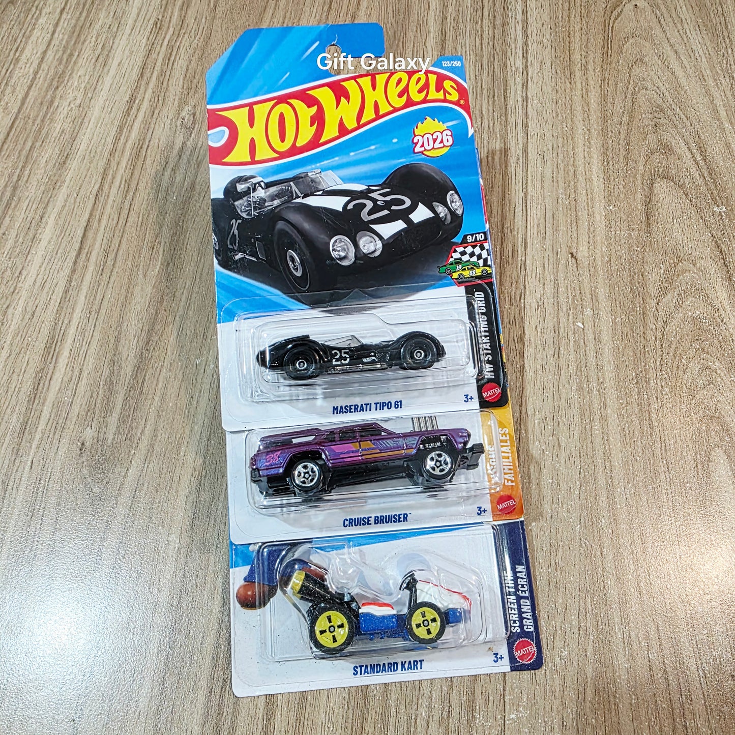 Hot Wheels Maserati Tipo 61, Cruise Bruiser & Standard Kart