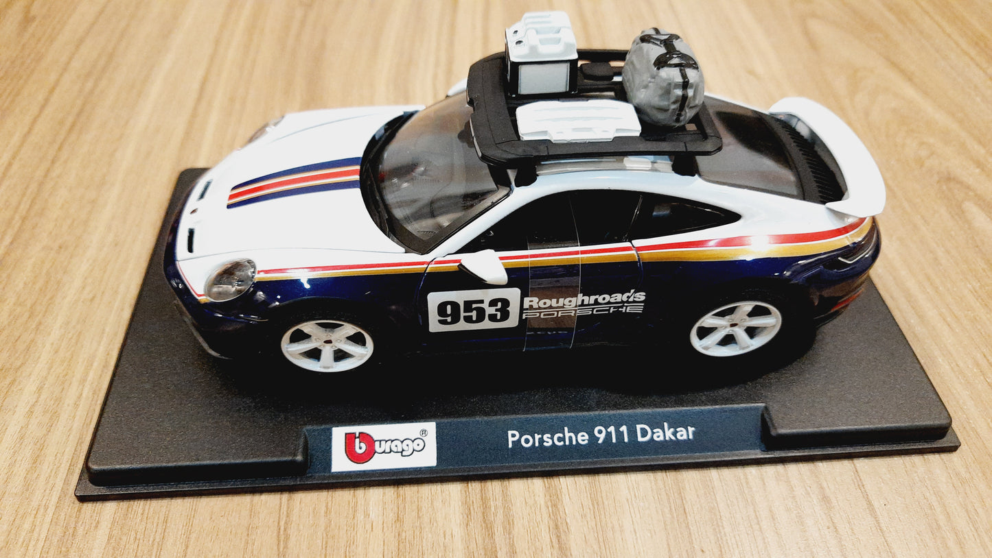 Bburago Porsche 911 Dakar Diecast Scale Model 1:24