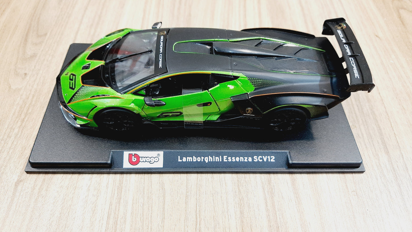 Bburago Lamborghini Essenza Scv12 Diecast Scale Model 1:24 (Green)