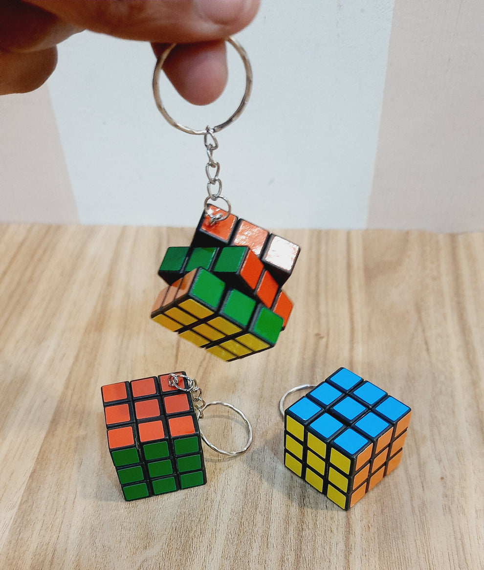Mini Rubik’s Cube Keychain – Small Puzzle Toy Keyring for Kids & Gifts ...