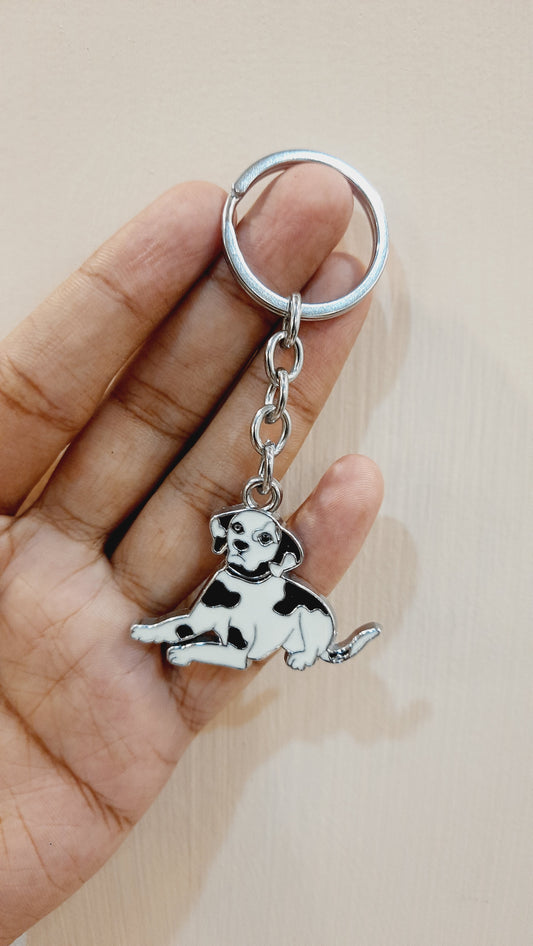 Dog Metal Keychain