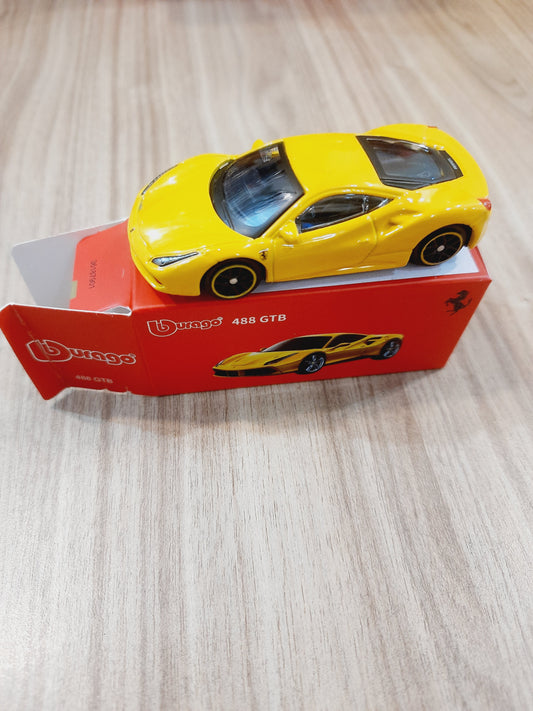 Bburago 488 GTB 1:64 Licensed Diecast Scale Model Car