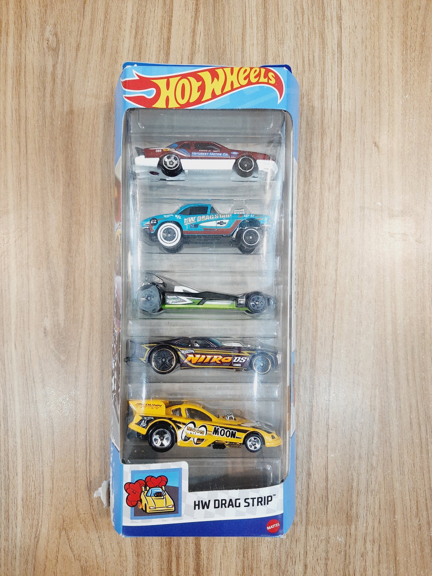 (Outer Box Damaged) Hot Wheels Drag Strip Set HTV54 (pack of 5)