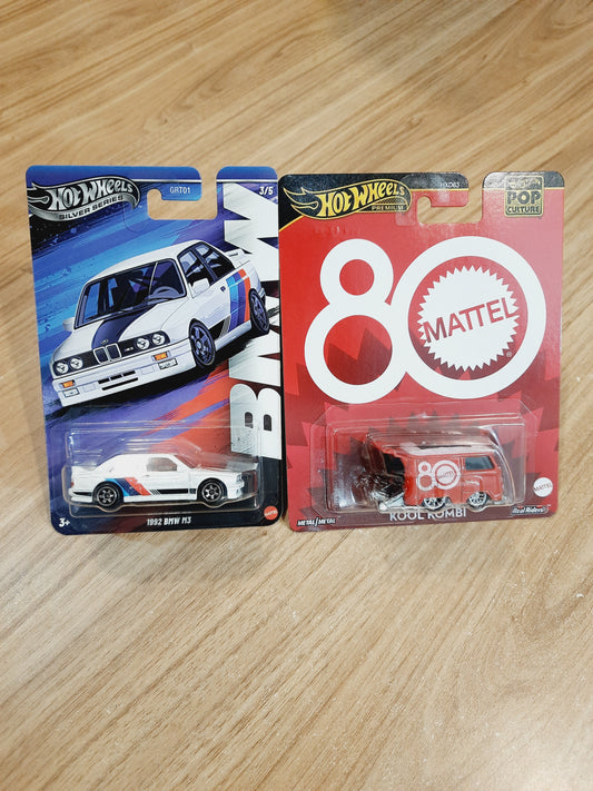 Hot Wheels 1992 BMW M3 & Kool Kombi (combo pack of 2)