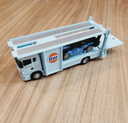 Transport Truck with Mini Metal Car 1:64 | Diecast Scale Model