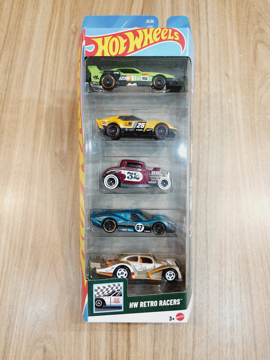 Hot Wheels Retro Racers (pack of 5)