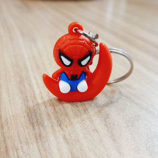 Moon Spiderman Keychain