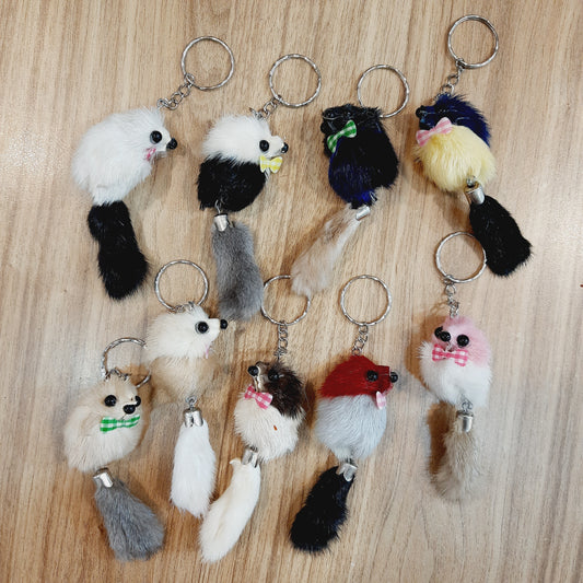 Animal Fur Keychain (random color)