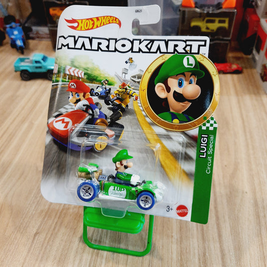 (Bent Card) Hot Wheels Mariokart - Luigi Circuit Special GBG25