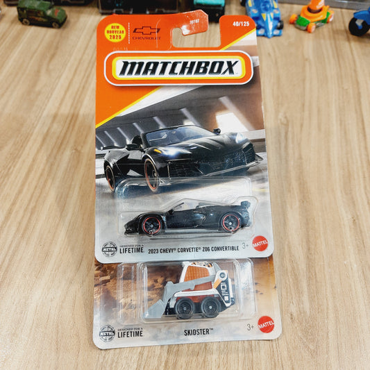 Matchbox 2023 Chevy Corvette Z06 Convertible & Skidster (Combo pack of 2) - 30782
