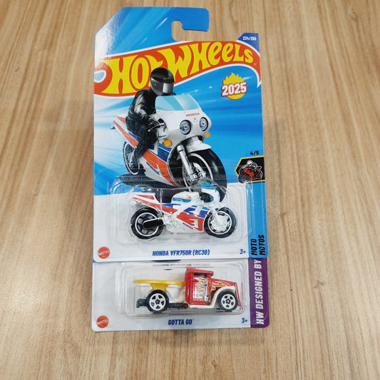 Hot Wheels Honda VFR750R (RC30) & Gotta Go (combo pack of 2)