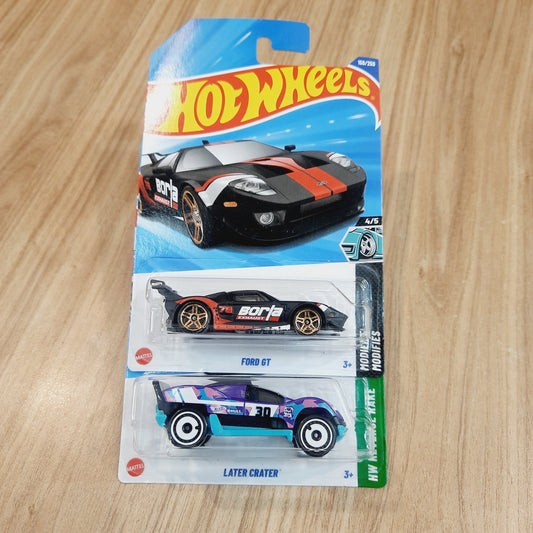 Hot Wheels Ford Gt & Later Crater (combo pack of 2)