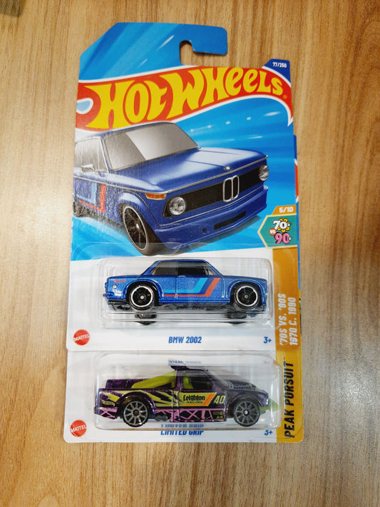 Hot Wheels BMW 2002 & Limited Grip(combo pack of 2)