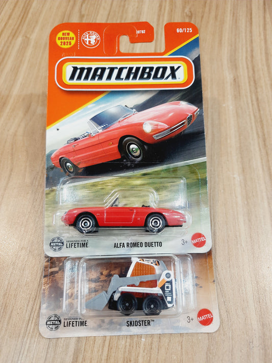 Matchbox Alfa Romeo Duetto & Skidster (Combo pack of 2)- 30782