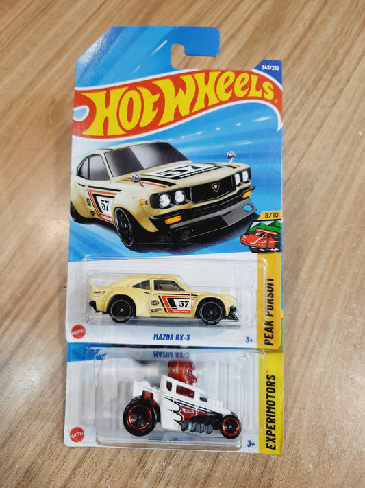 Hot Wheels Mazda RX - 3 & Skull Shaker (combo pack of 2)
