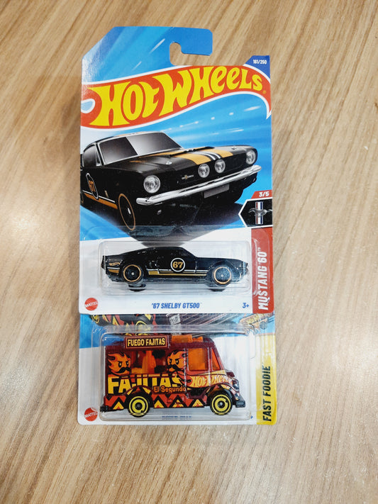 Hot Wheels 67 Shelby GT500 & Quick Bite (combo pack of 2)