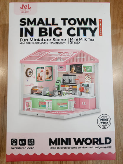 Small Town in Big City Mini Milk Tea Shop Set (138 pcs)