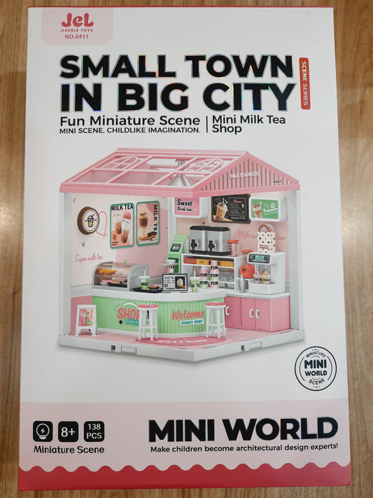 Small Town in Big City Mini Milk Tea Shop Set (138 pcs)