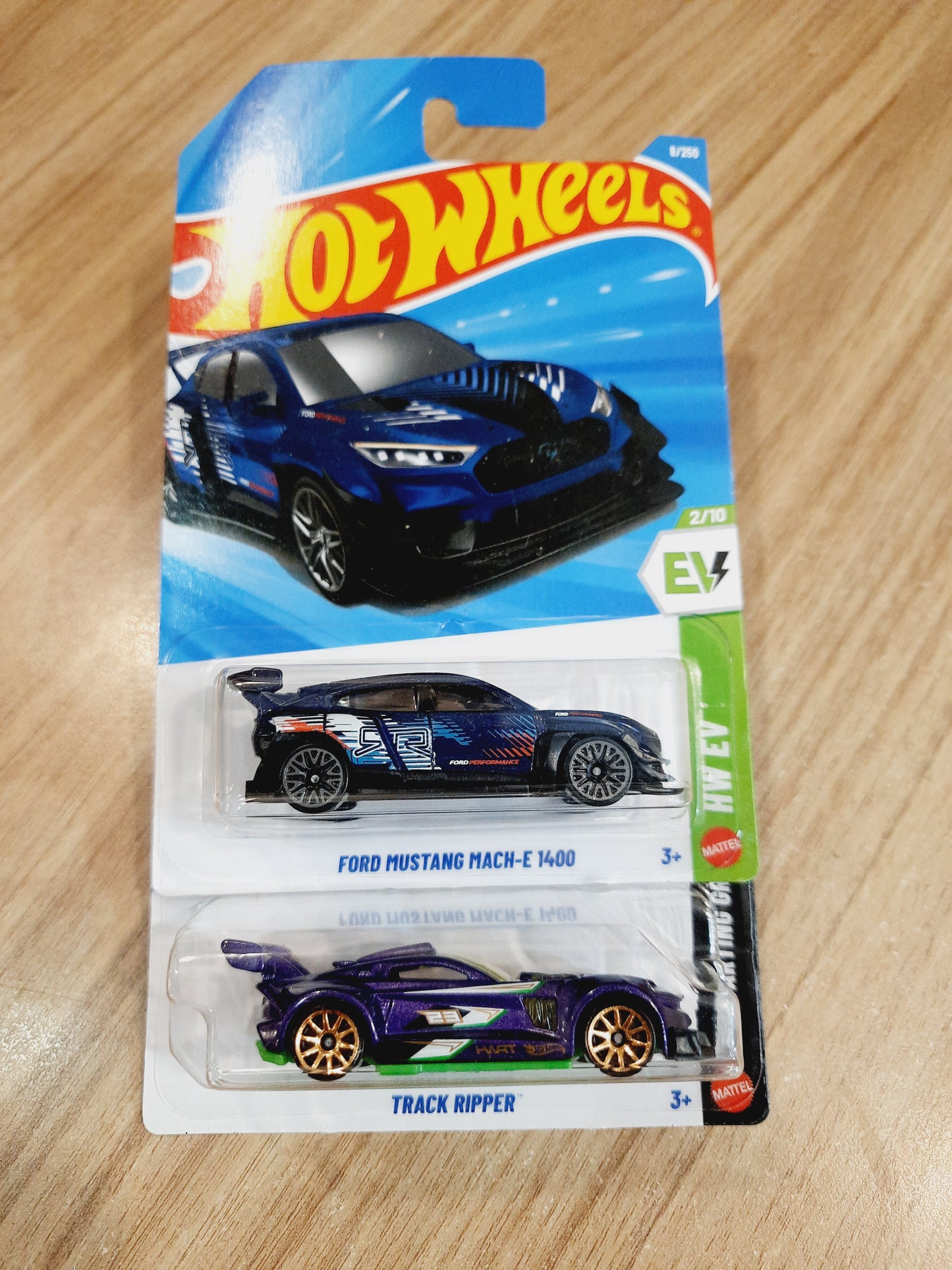 Hot Wheels Ford Mustang Mach e 1400 & Track Ripper (combo pack of 2)